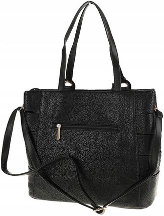 CHARRO Włoska Torebka Damska Teczka Listonoszka Kuferek CH855610 Black - zdjęcie 3