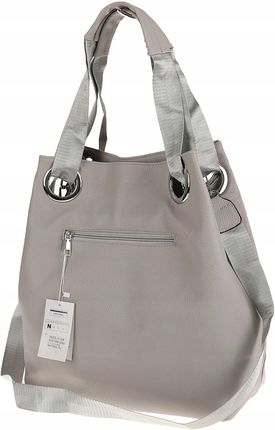Torebka Damska Listonoszka Worek Shopper na Ramię Miejska JY505 Grey - zdjęcie 4
