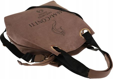 Torebka Damska Listonoszka Worek Shopper na Ramię Miejska JY505 Coffee - zdjęcie 4