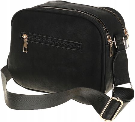 Torebka Damska Listonoszka Pikowana Modna Pojemna na Ramię ST685 Black - zdjęcie 4