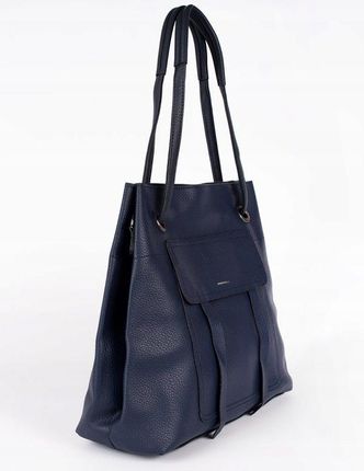 Granatowa torebka shopper one size - zdjęcie 2