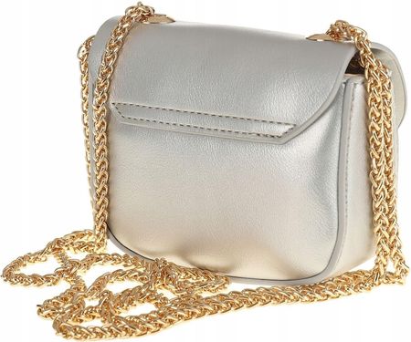 ERICK STYLE Torebka damska srebrna listonoszka kuferek H0968 Silver - zdjęcie 4