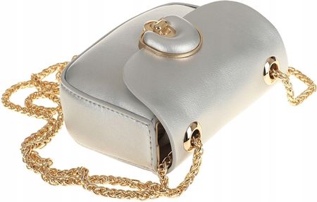 ERICK STYLE Torebka damska srebrna listonoszka kuferek H0968 Silver - zdjęcie 3