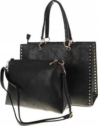 Paolo BAGS Włoska Torebka Damska Teczka Listonoszka PB92521 Black - zdjęcie 2