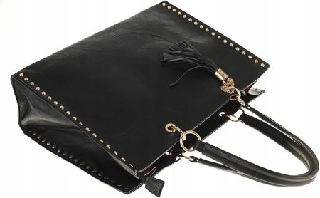 Paolo BAGS Włoska Torebka Damska Teczka Listonoszka PB92521 Black - zdjęcie 3