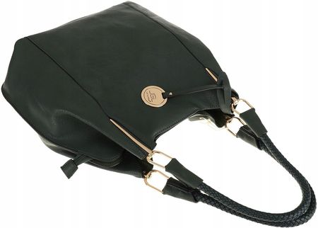 JGL Just Glamour Włoska Torebka Damska kuferek listonoszka SXTT8362 Green - zdjęcie 2