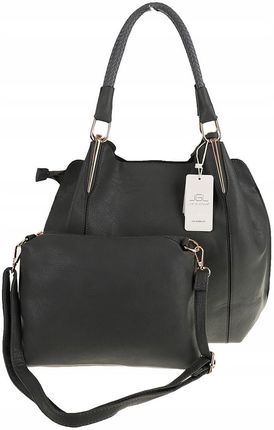 JGL Just Glamour Włoska Torebka Damska kuferek listonoszka SXTT8362 Grey - zdjęcie 5