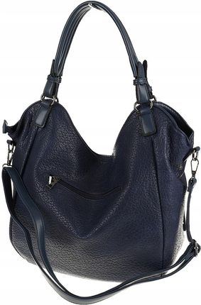 The Grace bags Włoska Torebka Damska Shoper Worek na Ramię LH2553 Blue - zdjęcie 2