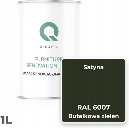 Farba Do Mebli Kuchennych Blaty Okleina Butelkowa Zieleń Ral 6007 Satyna 1L - zdjęcie 2