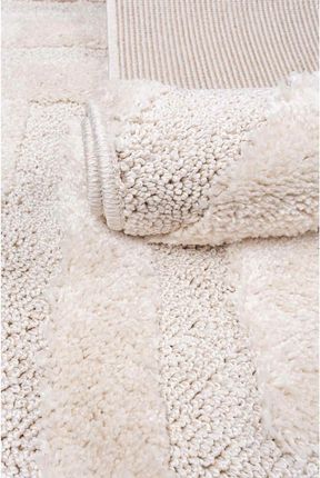 Dywan Pisa 3D 160x230 romby geometryczny ivory kremowy w stylu boho loftowy 1783960046 - zdjęcie 2