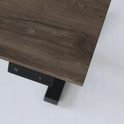 Kolm Biurko Elektryczne Z Regulacją Wysokości Dąb Czekoladowy 138x68Cm - zdjęcie 6