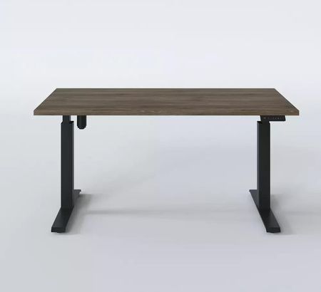 Kolm Biurko Elektryczne Z Regulacją Wysokości Dąb Czekoladowy 138x68Cm - zdjęcie 4