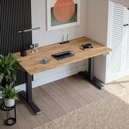 Kolm Biurko Elektryczne Z Regulacją Wys. Dąb Craft 138x68Cm Hafele - zdjęcie 5