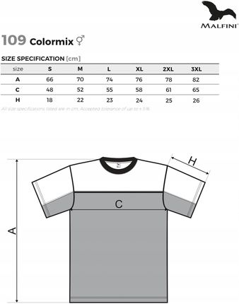 Mocna Żółta Koszulka Dwukolorowa Colormix Wzmocniona Malfini roz. L - zdjęcie 2