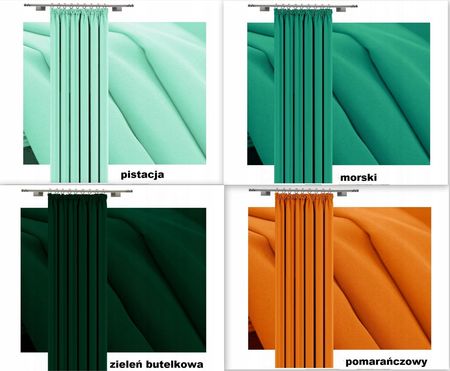 Matowe Gotowe Zasłony 140x240cm Taśma Żabki Tunel 1783907848 - zdjęcie 4