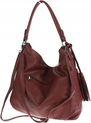The Grace bags Włoska Torebka Listonoszka Worek na Ramię lh2311 Red - zdjęcie 4