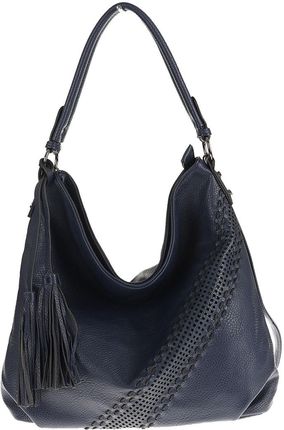 The Grace bags Włoska Torebka Listonoszka Worek na Ramię lh2311 Blue - zdjęcie 6