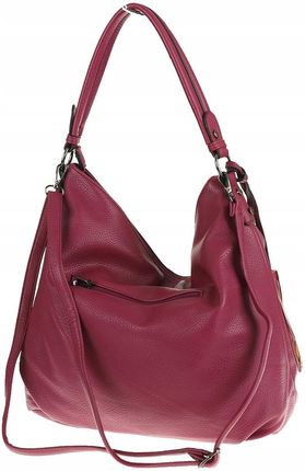 The Grace bags Włoska Torebka Listonoszka Worek na Ramię lh2311 Rose Red - zdjęcie 2