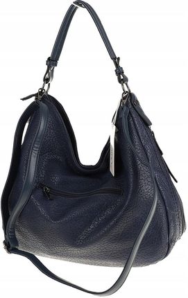 The Grace bags Włoska Torebka Listonoszka Worek na Ramię LH2555 Blue - zdjęcie 4