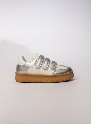 Damskie Sneakersy – Srebrne AURORA SILVER 39 - zdjęcie 3