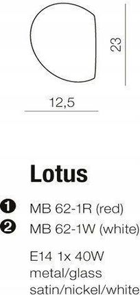 Azzardo Lotus MB 62-1W - zdjęcie 4