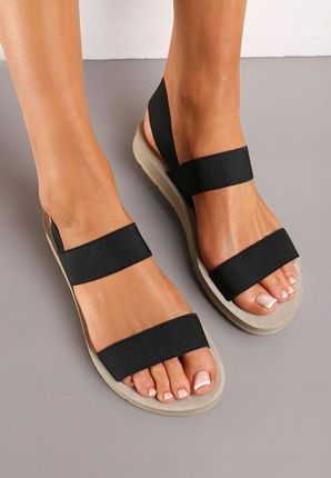 Born2Be Czarne Sandały damskie 38 Casual - zdjęcie 3