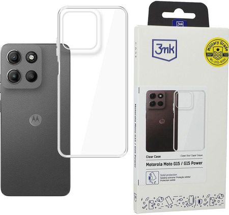3Mk Etui Clear Case Do Motorola Moto G15 Power Przezroczyste - zdjęcie 2