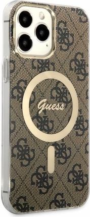 Guess Guhmp13Xh4Stw Iphone 13 Pro Max 6 7 Brązowy Brown Hardcase 4G Magsaf - zdjęcie 4