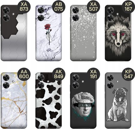 Hello Case Etui Do Realme Note 60 Szare Metallic Grey Obudowa Pokrowiec - zdjęcie 6