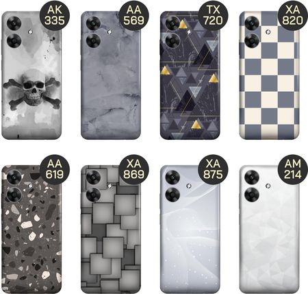 Hello Case Etui Do Realme Note 60 Szare Metallic Grey Obudowa Pokrowiec - zdjęcie 2