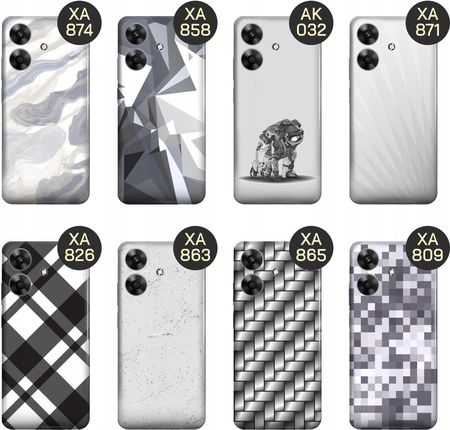 Hello Case Etui Do Realme Note 60 Szare Metallic Grey Obudowa Pokrowiec - zdjęcie 3
