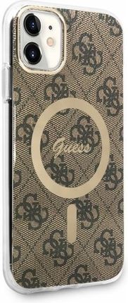 Guess Guhmn61H4Stw Iphone 11 6 1 Brązowy Brown Hardcase 4G Magsafe - zdjęcie 4
