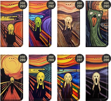 Hello Case Etui Z Klapką Do Vivo Y72 5G Krzyk Munch Edvard Scream Futerał - zdjęcie 5