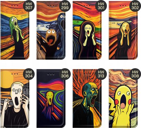 Hello Case Etui Z Klapką Do Vivo Y72 5G Krzyk Munch Edvard Scream Futerał - zdjęcie 2
