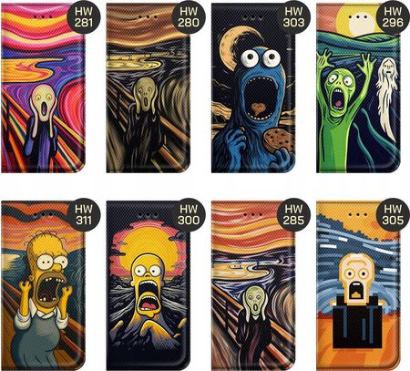 Hello Case Etui Z Klapką Do Vivo Y72 5G Krzyk Munch Edvard Scream Futerał - zdjęcie 3