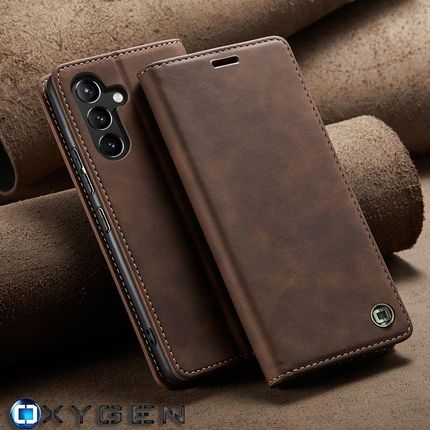 Oxygen Etui Na Telefon Portfel Skórzany Case Book Do Samsung Galaxy S25 - zdjęcie 3