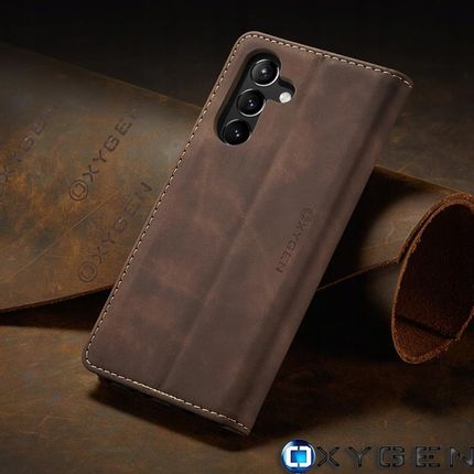 Oxygen Etui Na Telefon Portfel Skórzany Case Book Do Samsung Galaxy S25 - zdjęcie 4