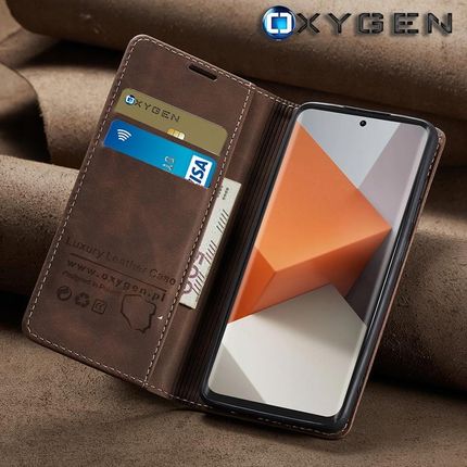 Oxygen Etui Na Telefon Portfel Skórzany Case Book Do Samsung Galaxy S25 - zdjęcie 5