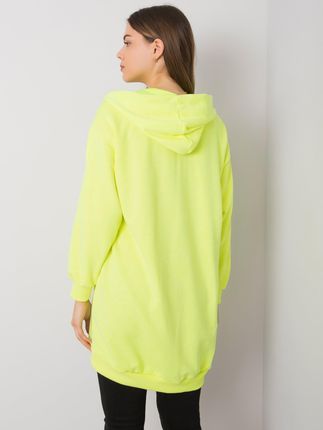 Fluo żółta bluza z kapturem Olive - zdjęcie 2