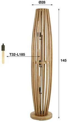LAMPA PODŁOGOWA DILETTA 145 CM MANGO - zdjęcie 3