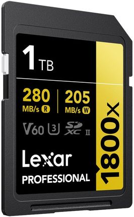 Karta Lexar SDXC Pro 1800x U3 UHS-II R280/W210 (V60) 1TB - zdjęcie 4