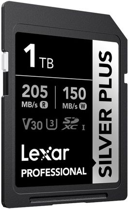 Karta pamięci Lexar Professional SILVER Plus SDXC 1TB R205/W150 V30 - zdjęcie 3