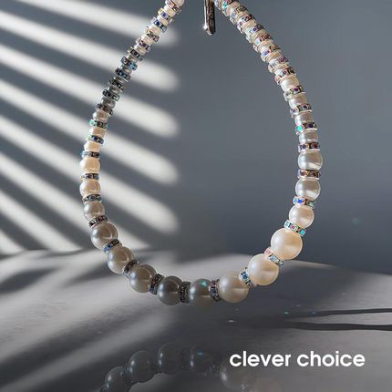Crong Phone Charm - Smycz zawieszka do telefonu (Silver Beads) - zdjęcie 3