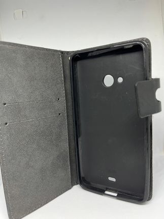Etui Pokrowiec Etui Z Klapką Smart Książka Book Czarny Microsoft Lumia 540 - zdjęcie 4