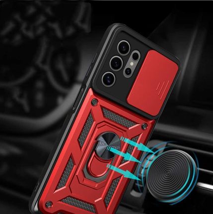 Etui Pancerne Slide Ring Zasłonka Na Aparat Do Samsung S25 Ultra 5G - zdjęcie 2