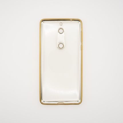 Etui Nokia 5 Dopasowane Bezbarwne Złota Ramka - zdjęcie 2