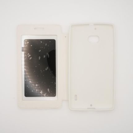 Etui Nokia Lumia 930 Zamykane Book Białe Z Okienkiem - zdjęcie 2