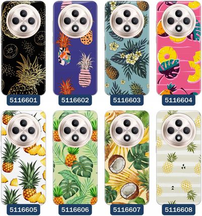 Etui Do Oppo Reno 12 F 5G 12 Fs 5G Ananas Owoc Pineapple Tropic - zdjęcie 3