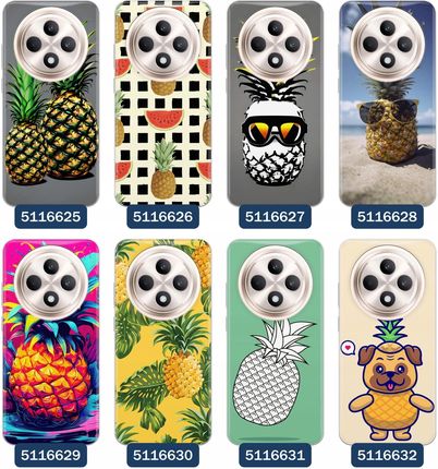 Etui Do Oppo Reno 12 F 5G 12 Fs 5G Ananas Owoc Pineapple Tropic - zdjęcie 4