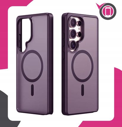 Etui Magsafe Do Samsung Galaxy S25 Ultra Matte Fioletowy Szkło Na Ekran - zdjęcie 2